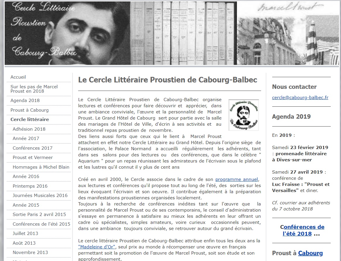 Le Cercle littéraire proustien de Cabourg-Balbec