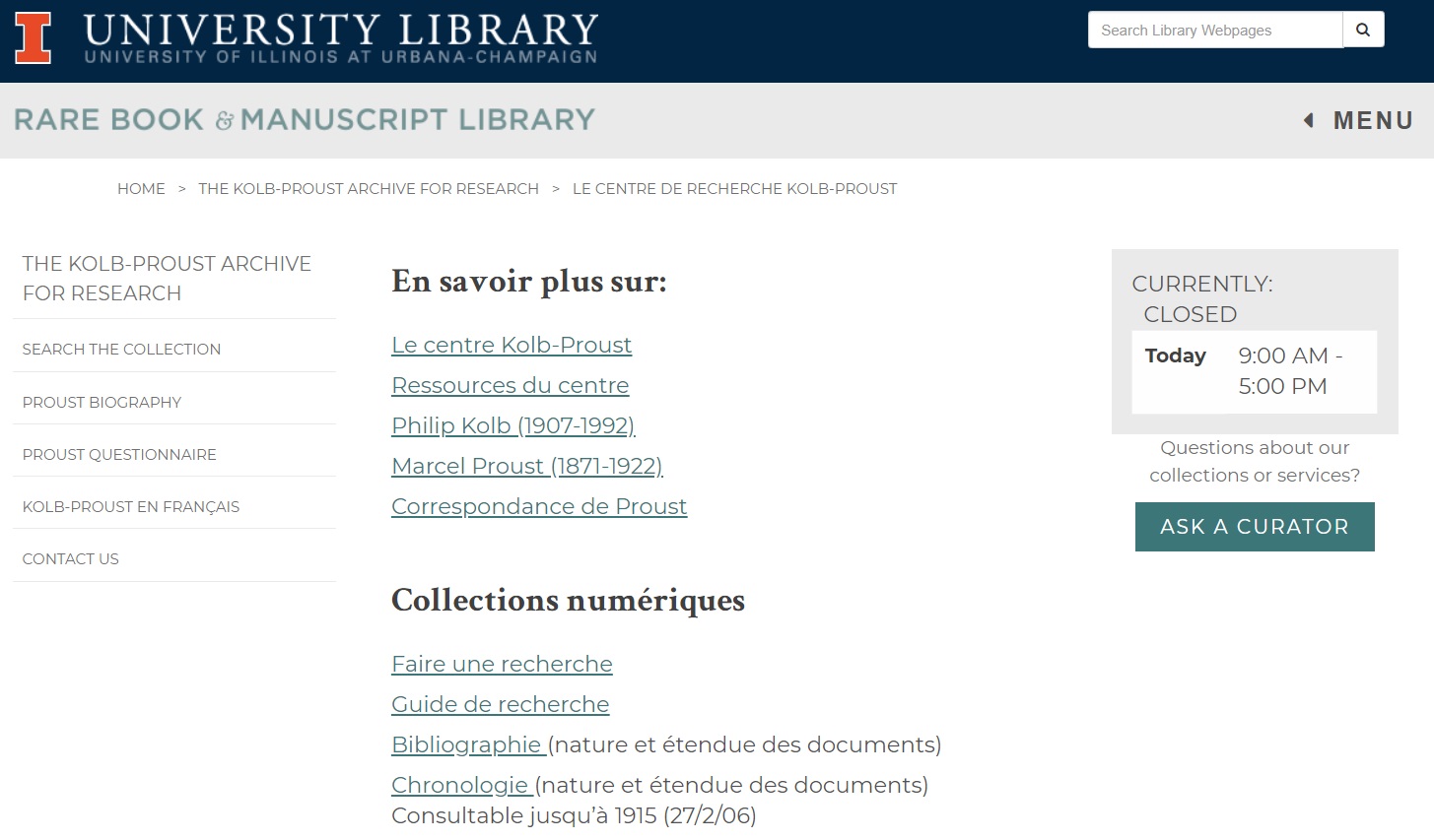 Centre de recherches Kolb-Proust