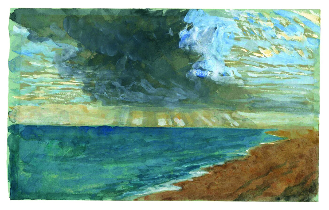 John Ruskin, Pluie sur les sables à Seascale