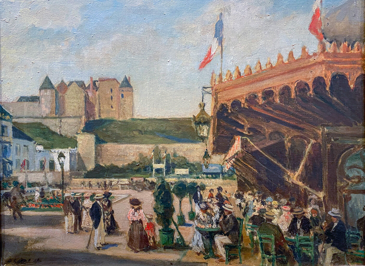 Jacques-Émile Blanche, Dieppe, terrasse du restaurant du Casino