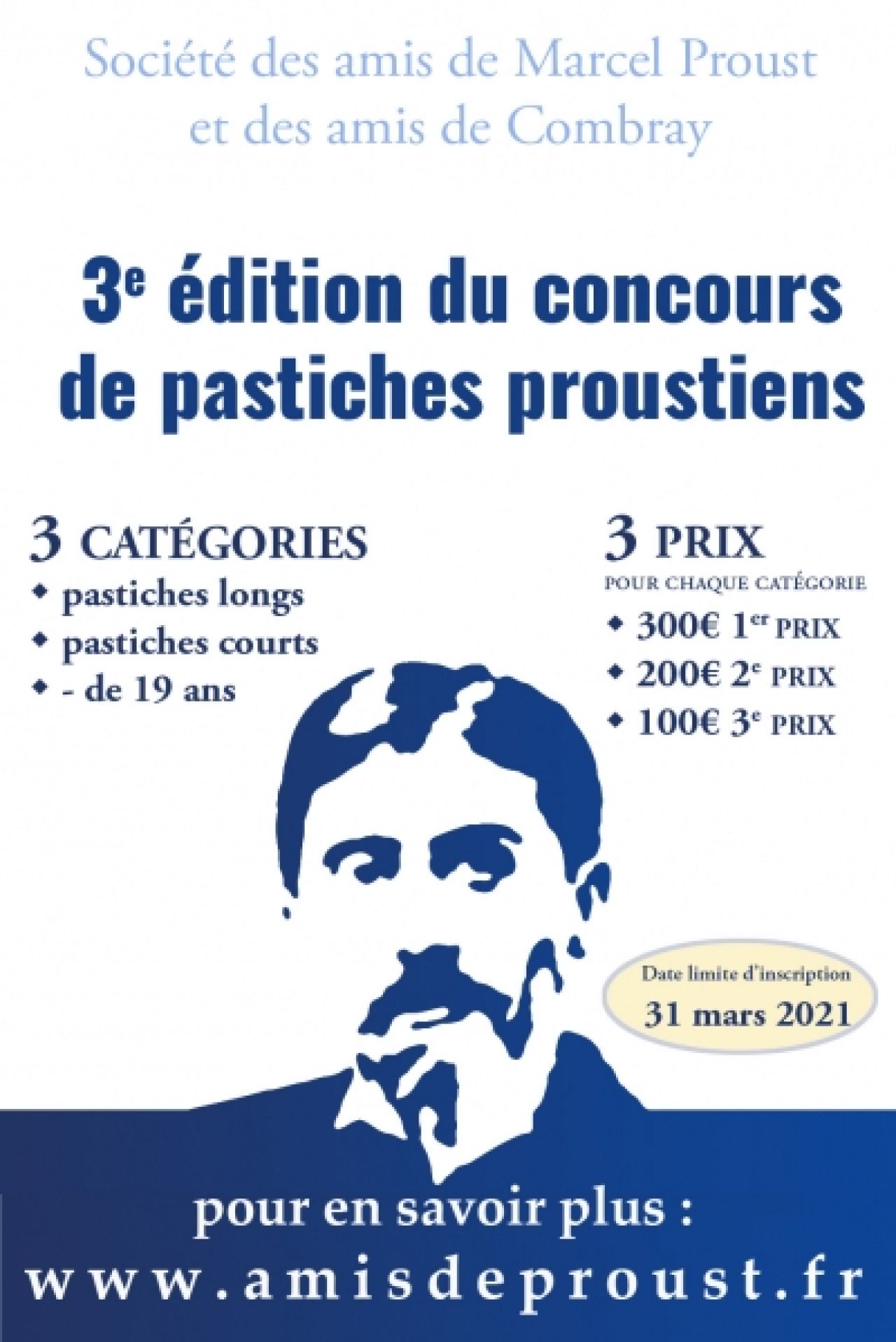 Publication des 55 pastiches reçus lors de la 3e édition du concours de pastiches proustiens