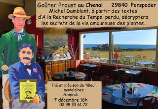 Goûter Proust avec Michel Damblant le samedi 7 décembre à Porspoder (Finistère)