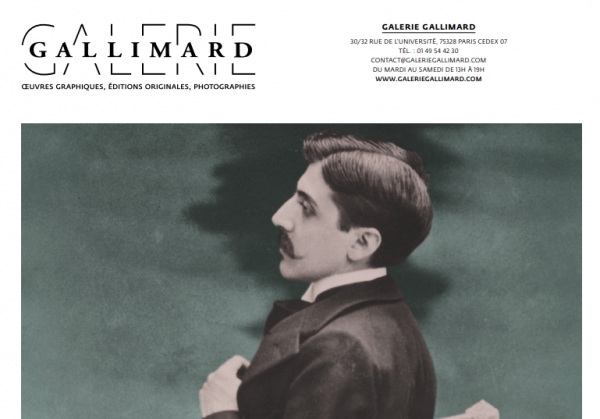 Exposition &quot;Marcel Proust, prix Goncourt 1919&quot; à la Galerie Gallimard (Paris VIIe)