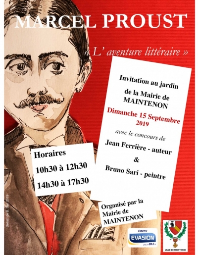 &quot;journée proustienne&quot; avec l&#039;écrivain Jean Ferrière et le peintre Bruno Sari